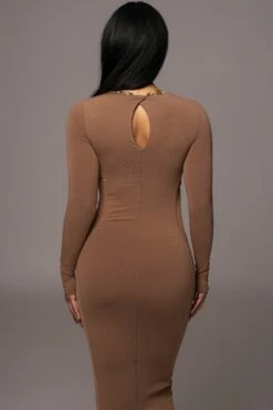 Pecan Break Away Maxi Dress -Jluxlabel Shop PRODUCT AUG72023 ASAP 50