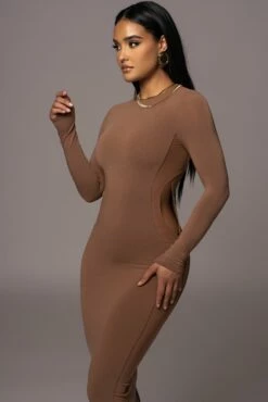 Pecan Break Away Maxi Dress -Jluxlabel Shop PRODUCT AUG72023 ASAP 51