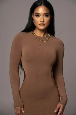 Pecan Break Away Maxi Dress -Jluxlabel Shop PRODUCT AUG72023 ASAP 53