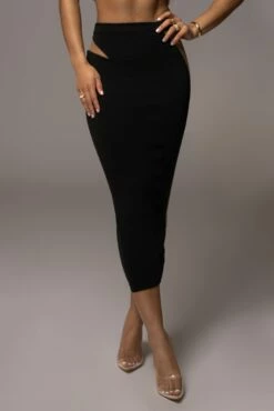 Noir Lost In Time Netted Skirt