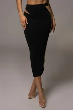 Noir Lost In Time Netted Skirt -Jluxlabel Shop PRODUCT DEC122022 ASAP 2