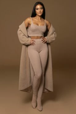 Sand Chelsie Longline Coat -Jluxlabel Shop PRODUCT DEC122022 WINTER 151