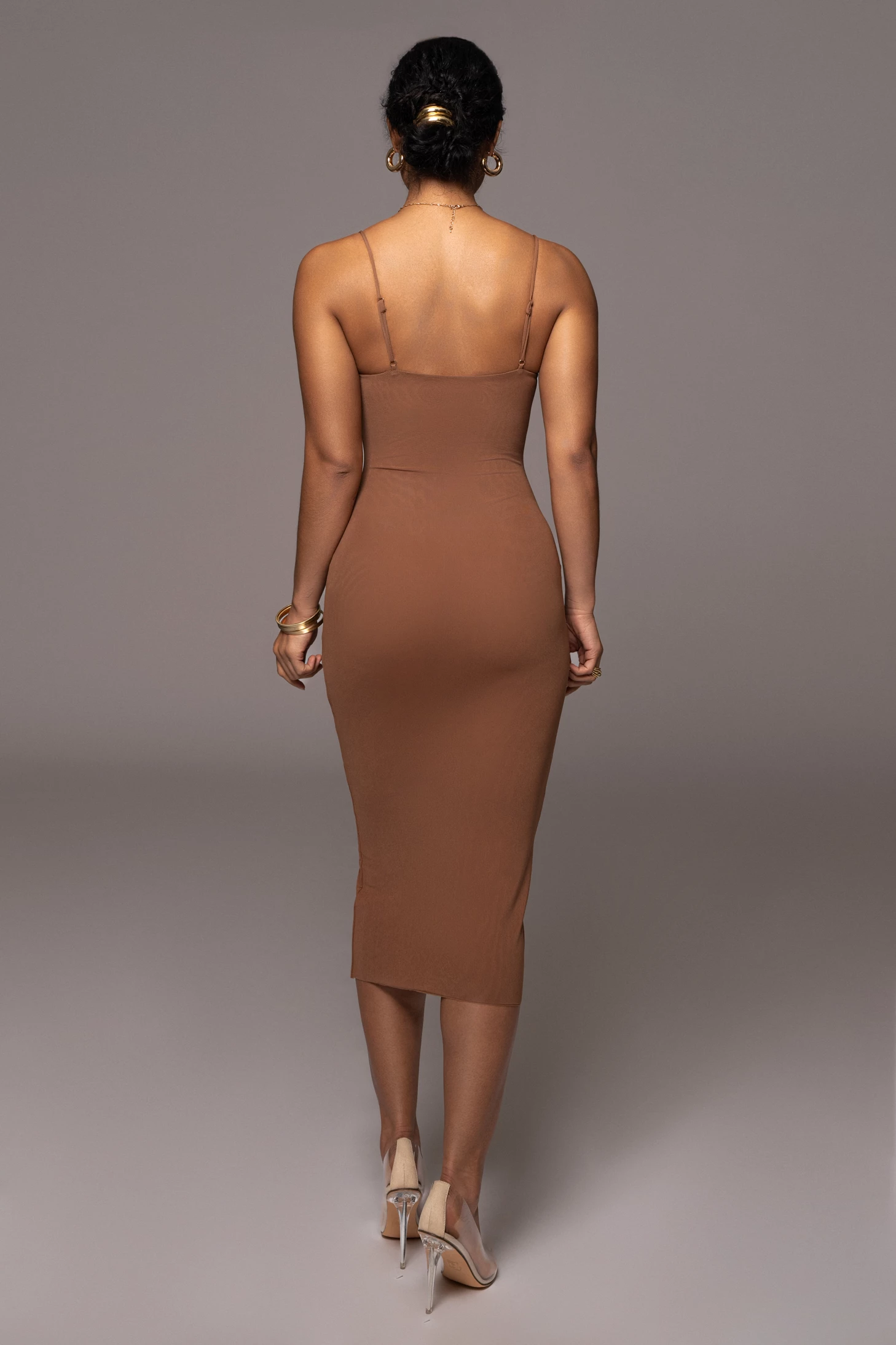 Pecan Rochelle Mesh Midi Dress 9 Pecan Rochelle Mesh Midi Dress - Image 7