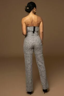 Lt. Grey Stay Sharp Tweed Trouser 37 Lt. Grey Stay Sharp Tweed Trouser -Jluxlabel Shop PRODUCT DEC302022 WINTER 44