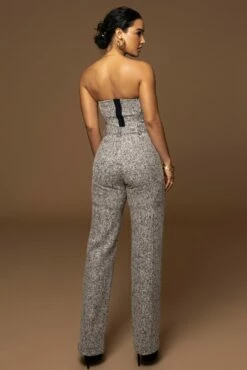 Lt. Grey Stay Sharp Tweed Trouser 36 Lt. Grey Stay Sharp Tweed Trouser -Jluxlabel Shop PRODUCT DEC302022 WINTER 45