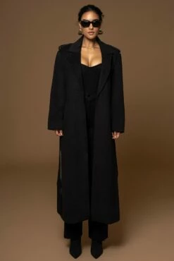 Noir Stay Sharp Wool Trousers -Jluxlabel Shop PRODUCT DEC302022 WINTER 85