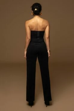 Noir Stay Sharp Wool Trousers -Jluxlabel Shop PRODUCT DEC302022 WINTER 95