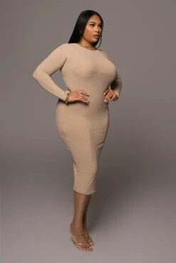 Beige High Expectations Midi Dress 25 Beige High Expectations Midi Dress -Jluxlabel Shop PRODUCT DEC32021 209