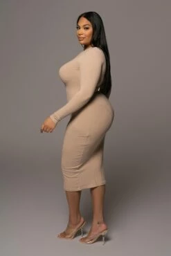 Beige High Expectations Midi Dress 26 Beige High Expectations Midi Dress -Jluxlabel Shop PRODUCT DEC32021 210