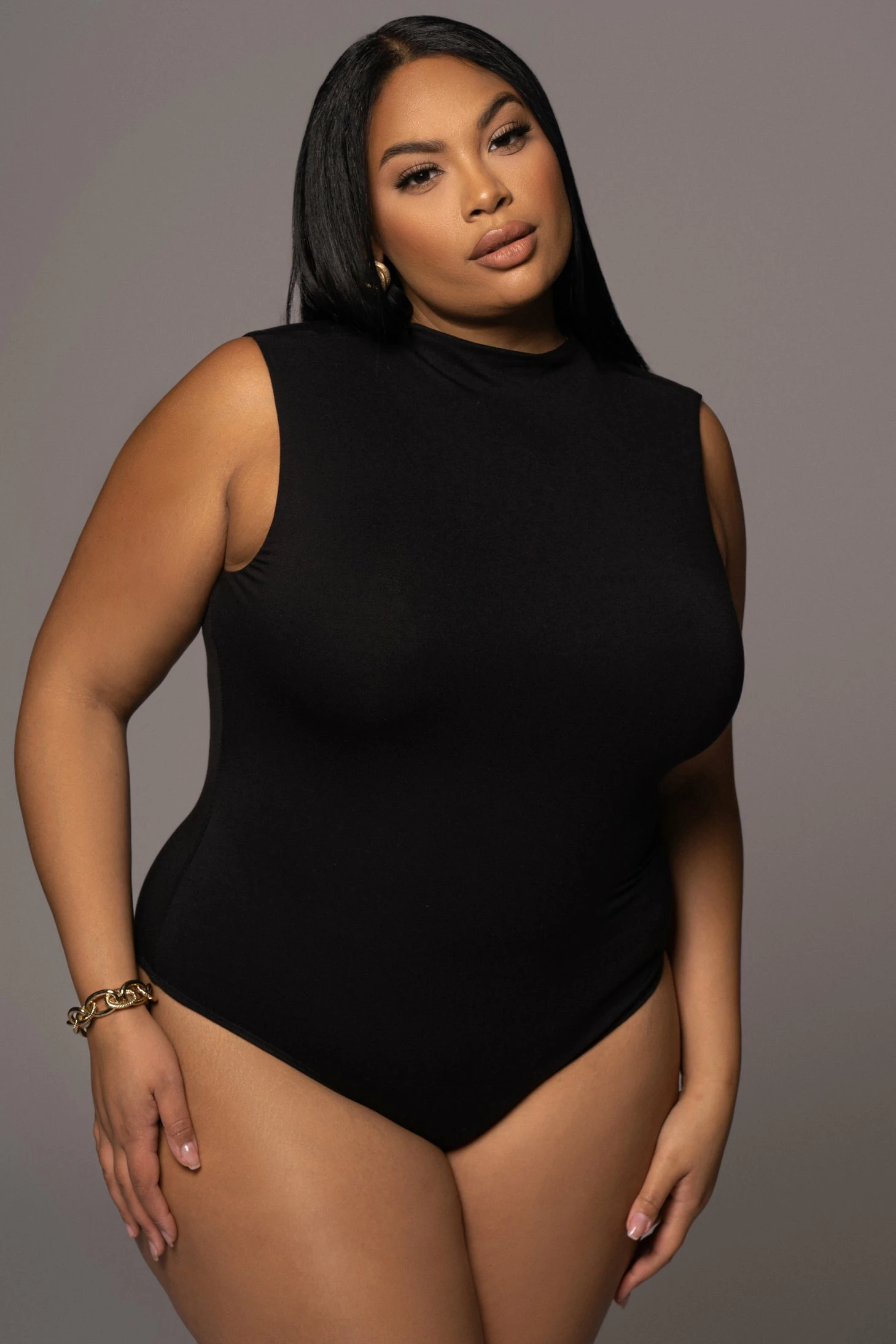 Jluxbasix Black Ciela High Neck Bodysuit 6 Jluxbasix Black Ciela High Neck Bodysuit - Image 4