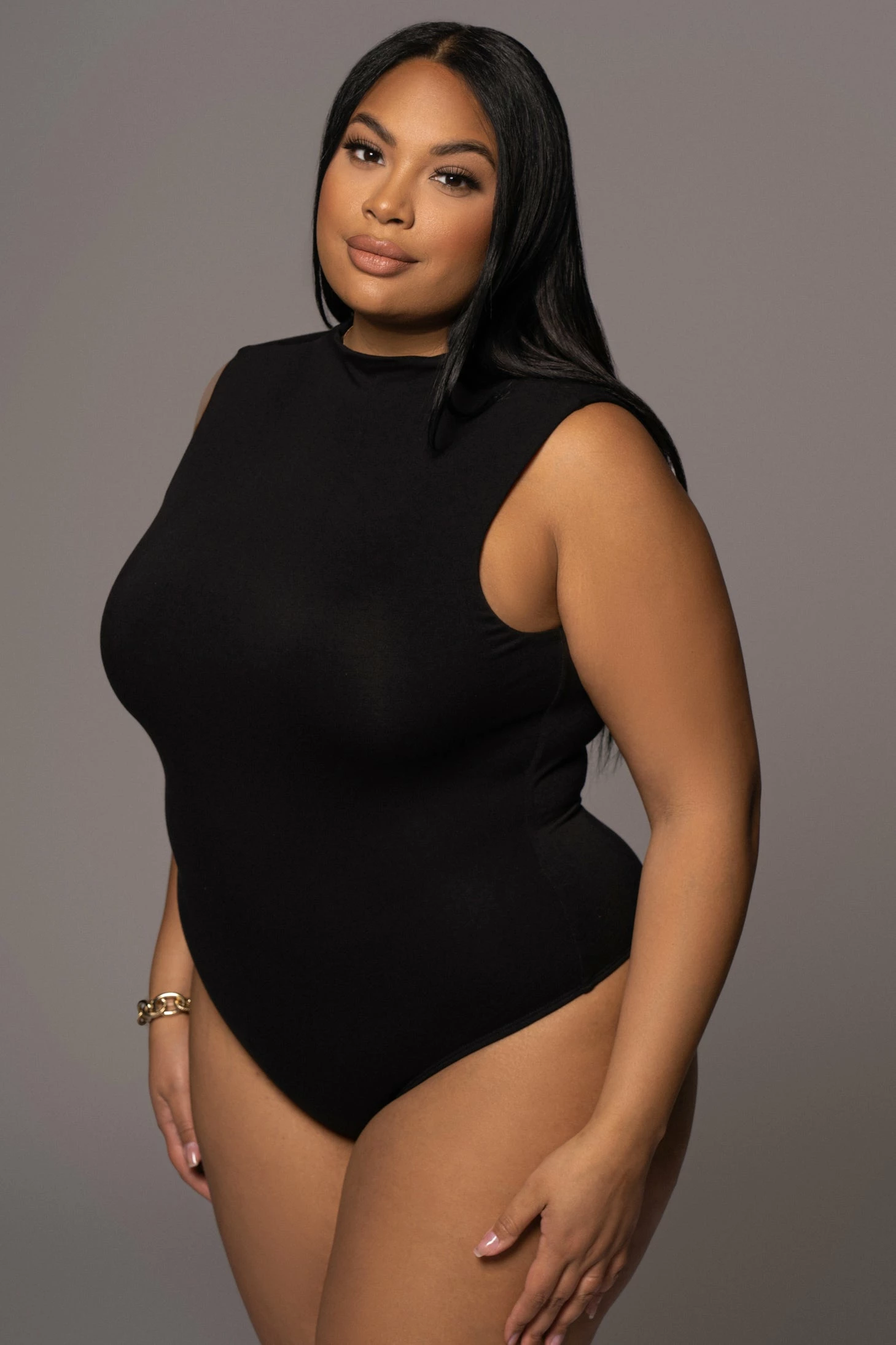 Jluxbasix Black Ciela High Neck Bodysuit 9 Jluxbasix Black Ciela High Neck Bodysuit - Image 7