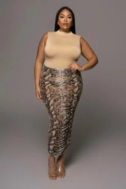 Jluxbasix Tan Ciela High Neck Bodysuit 18 Jluxbasix Tan Ciela High Neck Bodysuit -Jluxlabel Shop PRODUCT DEC32021 68