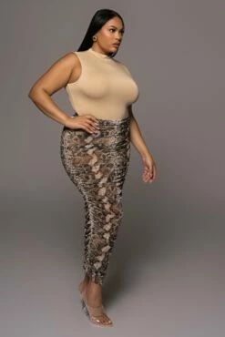 Jluxbasix Tan Ciela High Neck Bodysuit 20 Jluxbasix Tan Ciela High Neck Bodysuit -Jluxlabel Shop PRODUCT DEC32021 70