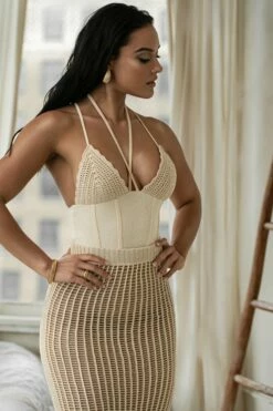 Cream Summer Bliss Crochet Set -Jluxlabel Shop PRODUCT FEB132023 CROCHET 100