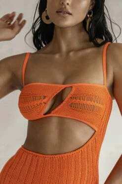 Orange Coastal Escape Dress 23 Orange Coastal Escape Dress -Jluxlabel Shop PRODUCT FEB132023 CROCHET 4