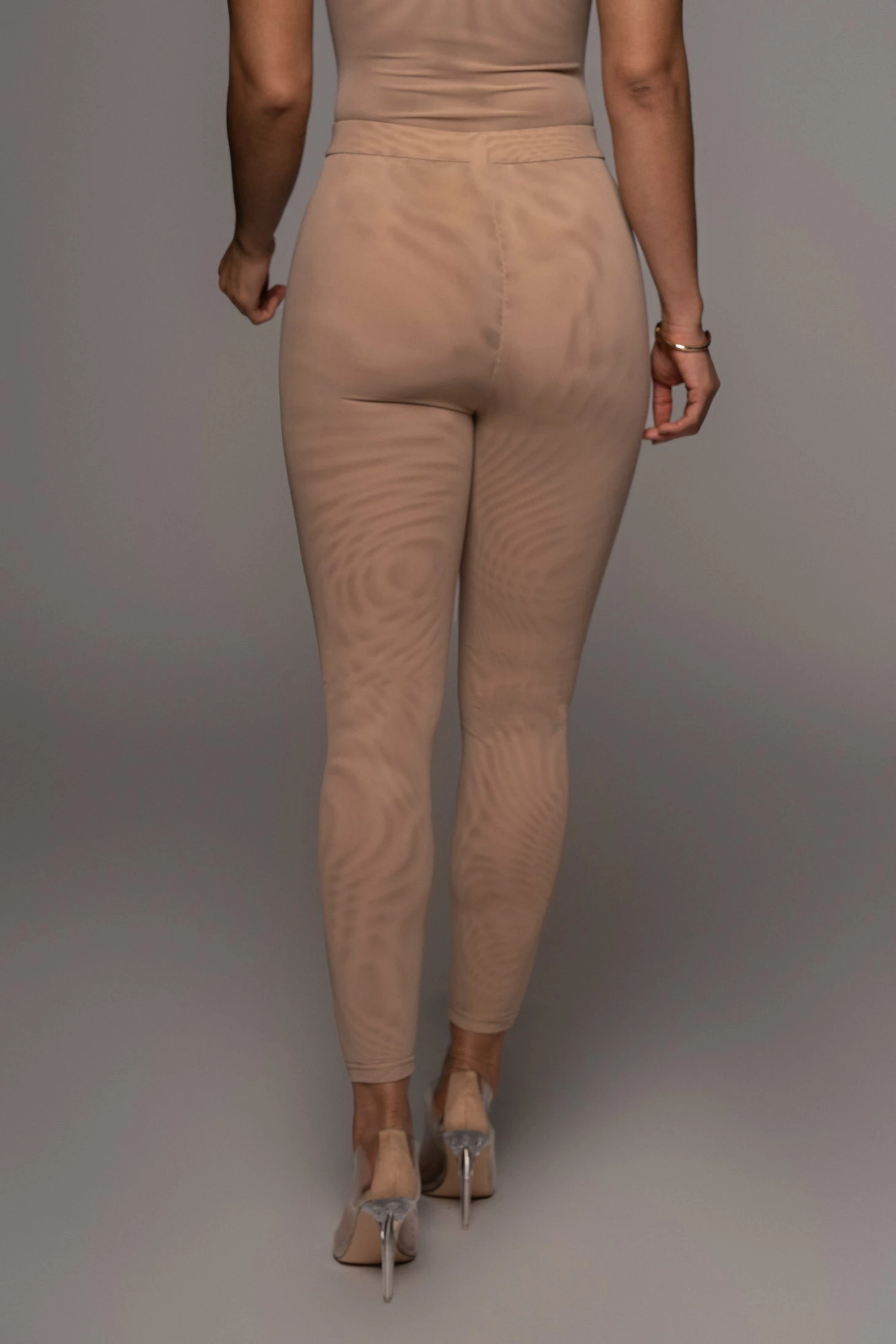 Beige Nina Mesh Pants 10 Beige Nina Mesh Pants - Image 8