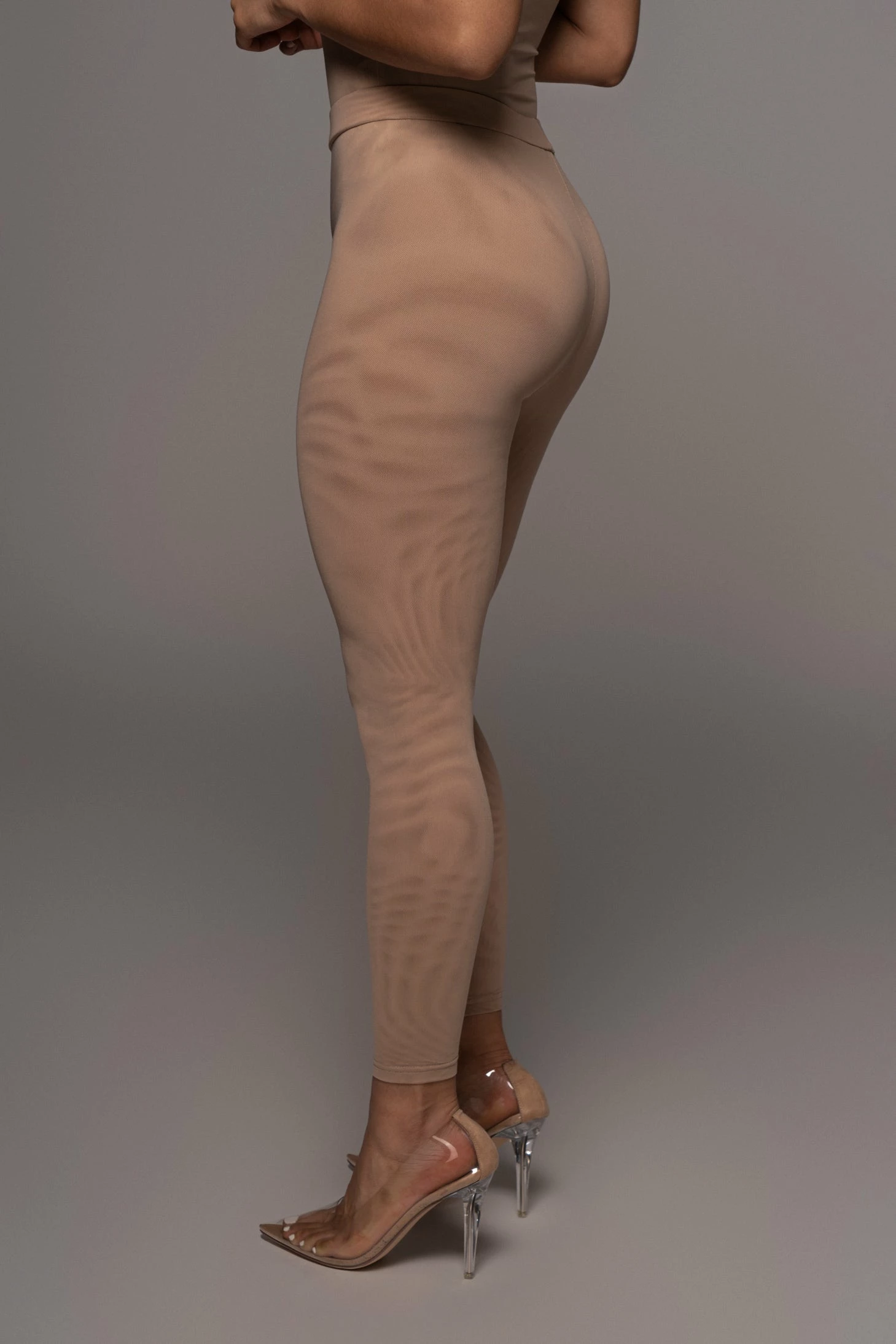 Beige Nina Mesh Pants 8 Beige Nina Mesh Pants - Image 6