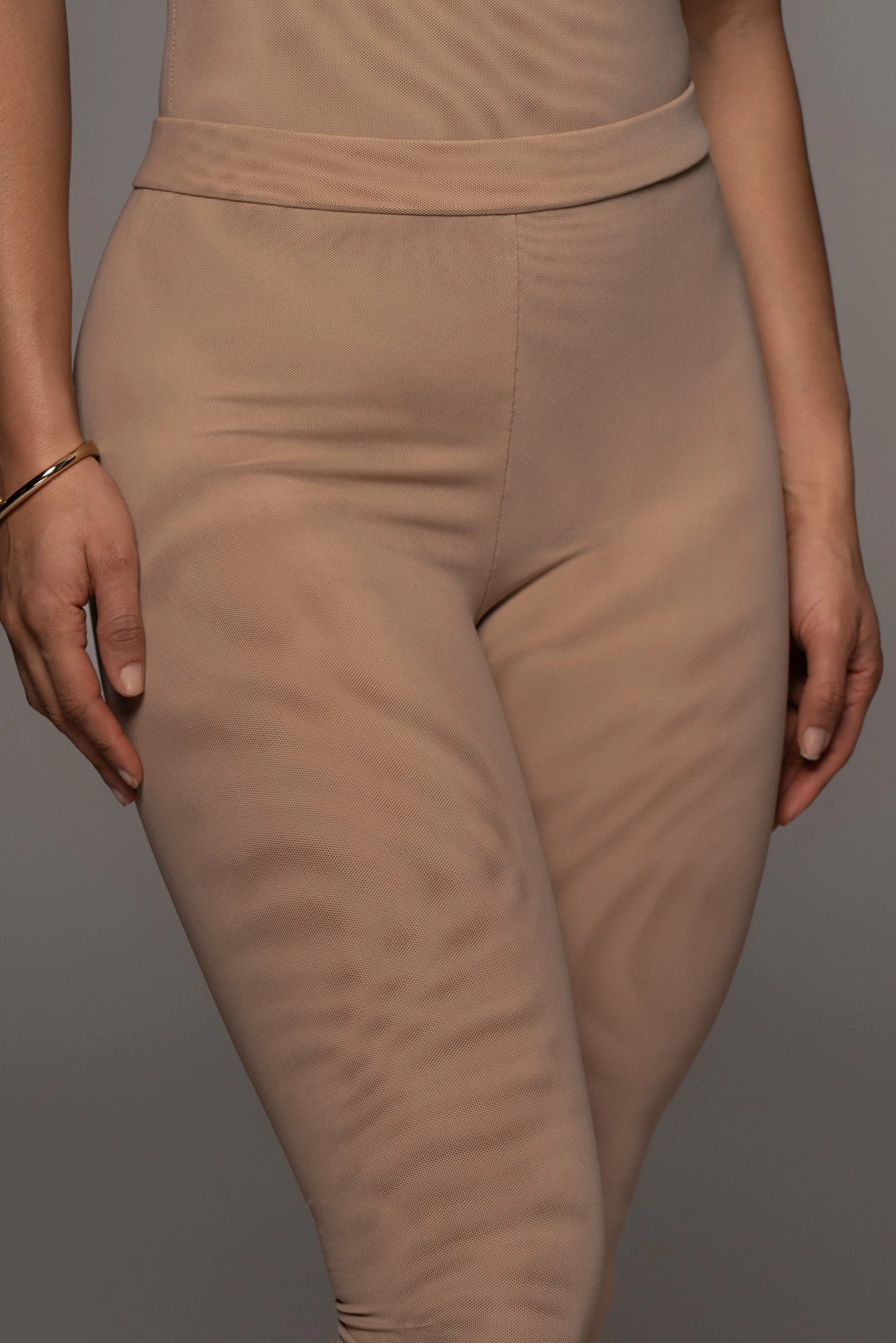 Beige Nina Mesh Pants 6 Beige Nina Mesh Pants - Image 4