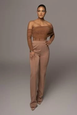 Pecan Sheer Perfection Bodysuit -Jluxlabel Shop PRODUCT JAN102022 45