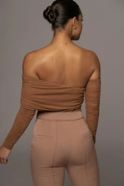 Pecan Sheer Perfection Bodysuit -Jluxlabel Shop PRODUCT JAN102022 49