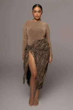 Gold/Black Untamed Slit Dress 26 Gold/Black Untamed Slit Dress -Jluxlabel Shop PRODUCT JAN182022 86
