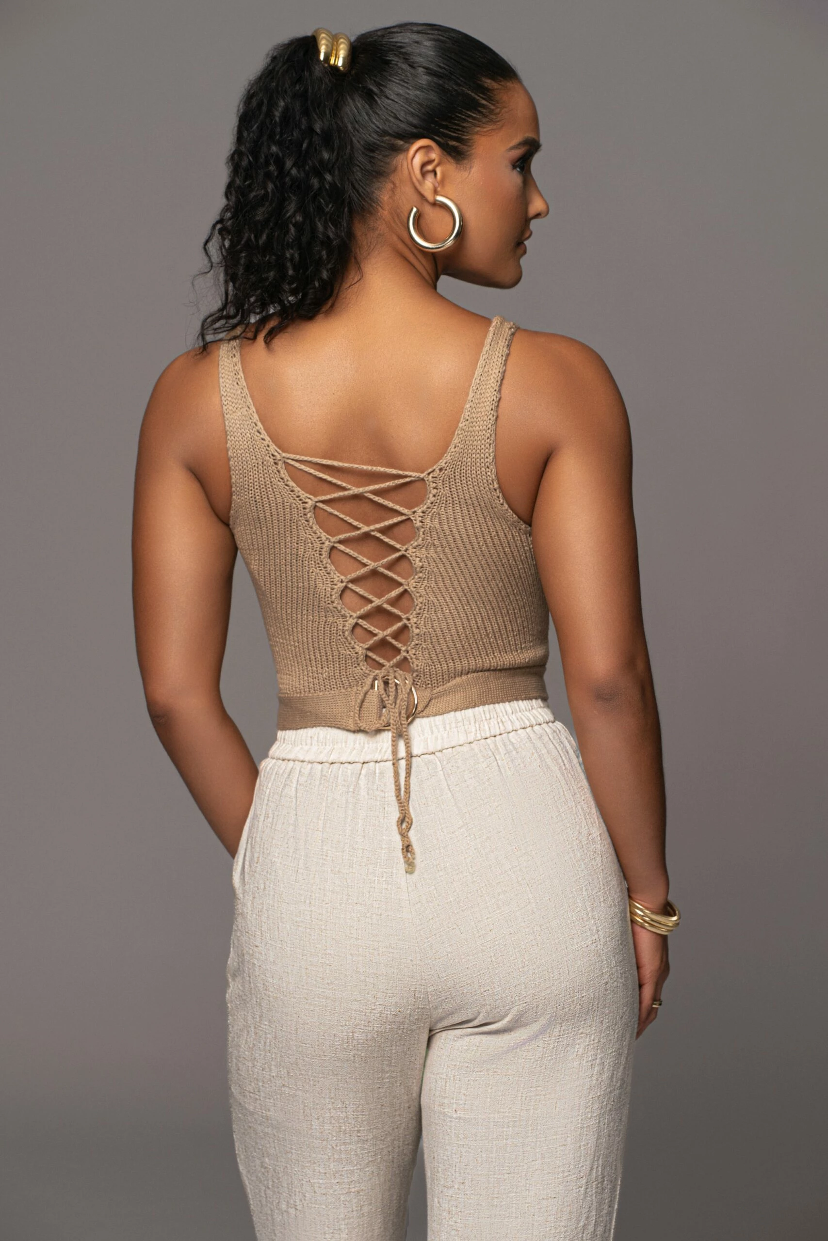 Taupe Juliette Knit Belted One Piece 16 Taupe Juliette Knit Belted One Piece - Image 14