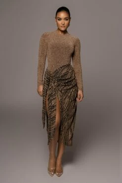 Gold/Black Untamed Slit Dress 23 Gold/Black Untamed Slit Dress -Jluxlabel Shop PRODUCT JAN52022 236