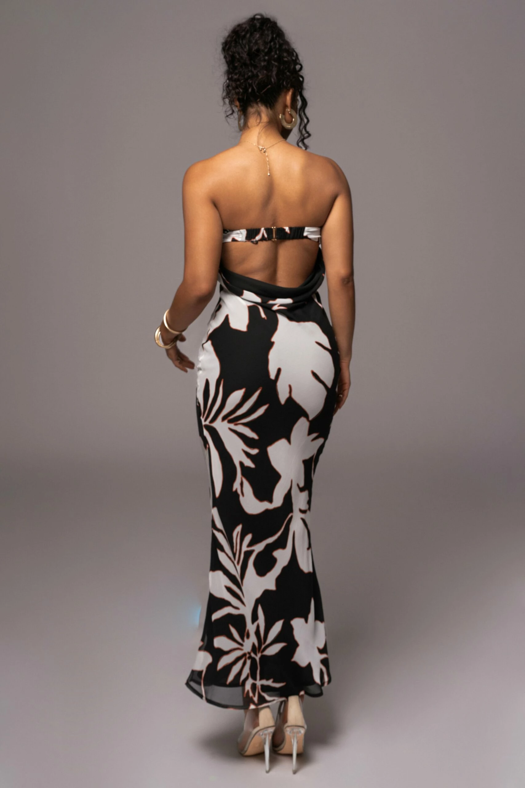 Ivory Floral Break Free Strapless Maxi Dress 4 Ivory Floral Break Free Strapless Maxi Dress - Image 2
