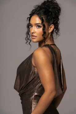 Rose Gold Highlights Cowl Neck Maxi Dress 22 Rose Gold Highlights Cowl Neck Maxi Dress -Jluxlabel Shop PRODUCT JUL112023 CHIFFON 97