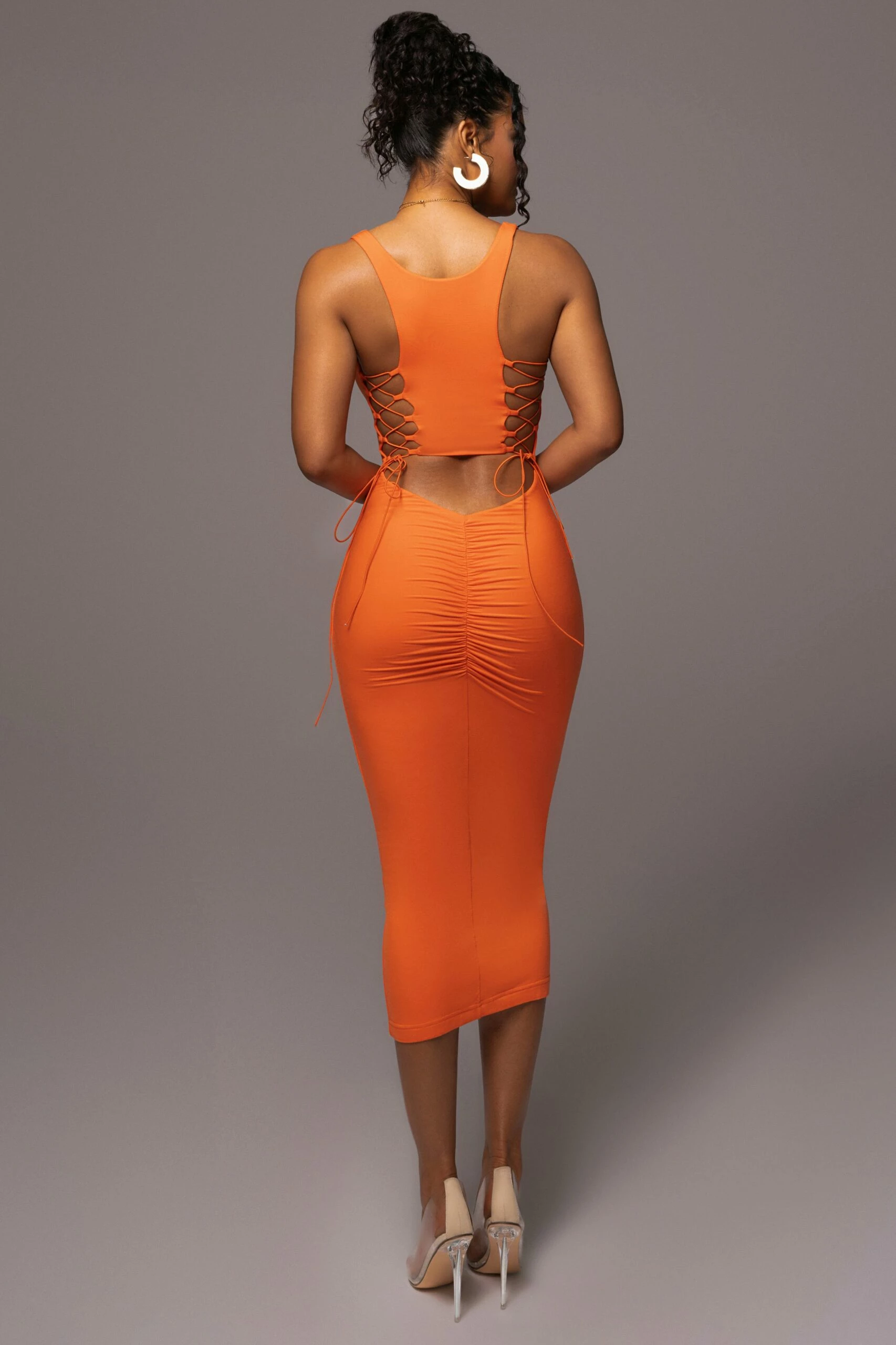 Tangerine Late Nights Midi Dress 12 Tangerine Late Nights Midi Dress - Image 10