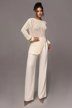 Cream Natalya Rib Knit Top 22 Cream Natalya Rib Knit Top -Jluxlabel Shop PRODUCT JUL132023 CHIFFON 213 1