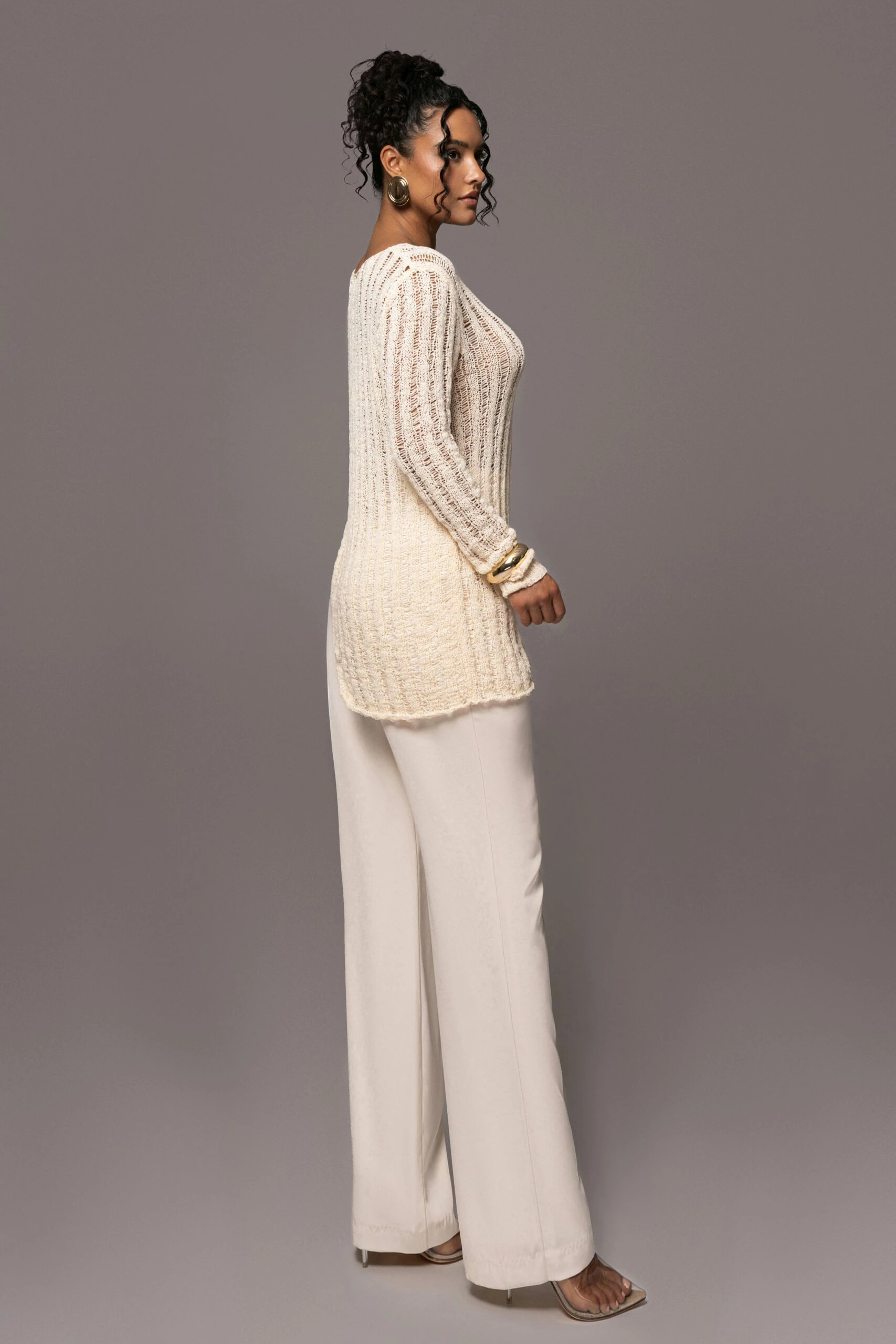 Cream Natalya Rib Knit Top 11 Cream Natalya Rib Knit Top - Image 9