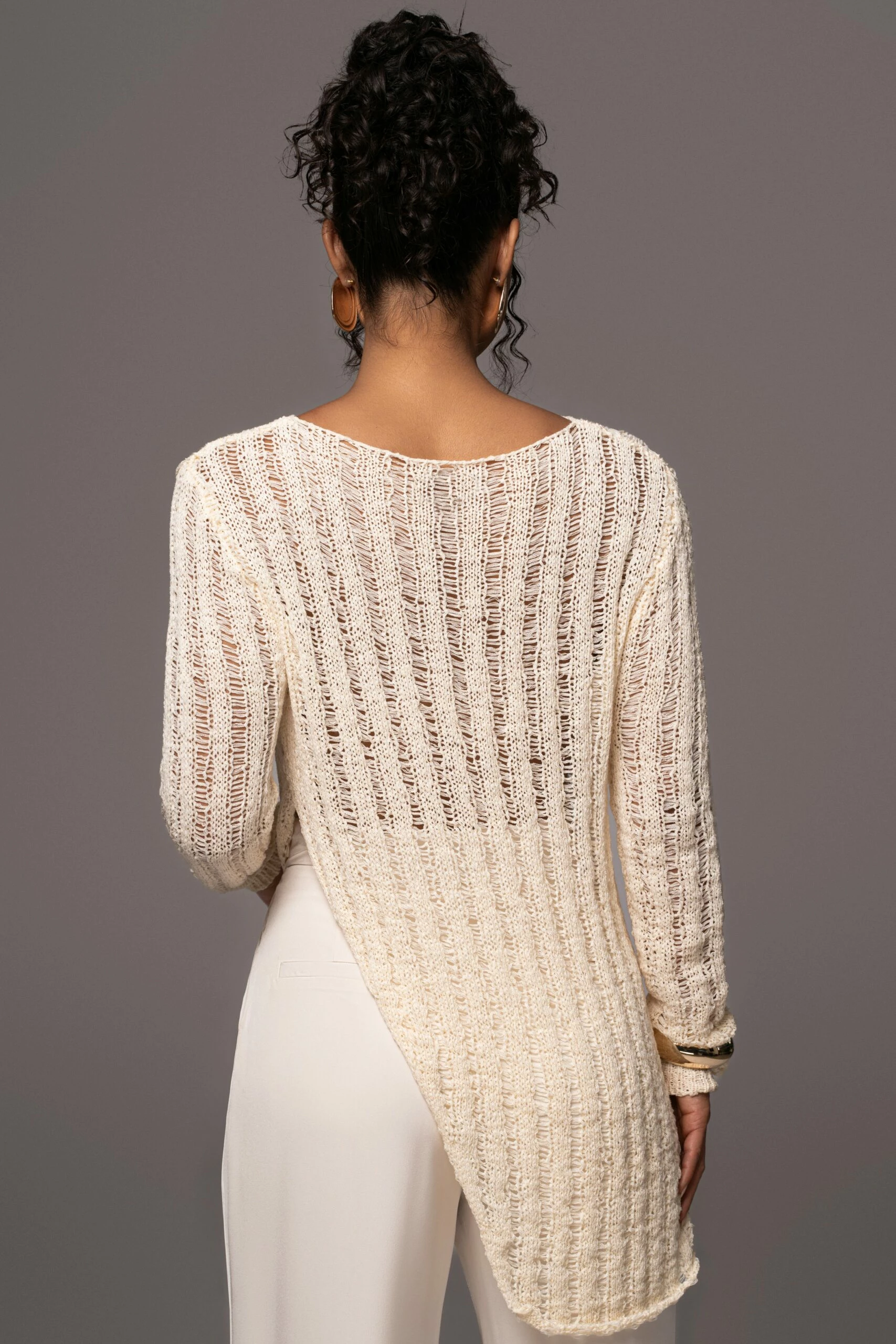 Cream Natalya Rib Knit Top 14 Cream Natalya Rib Knit Top - Image 12