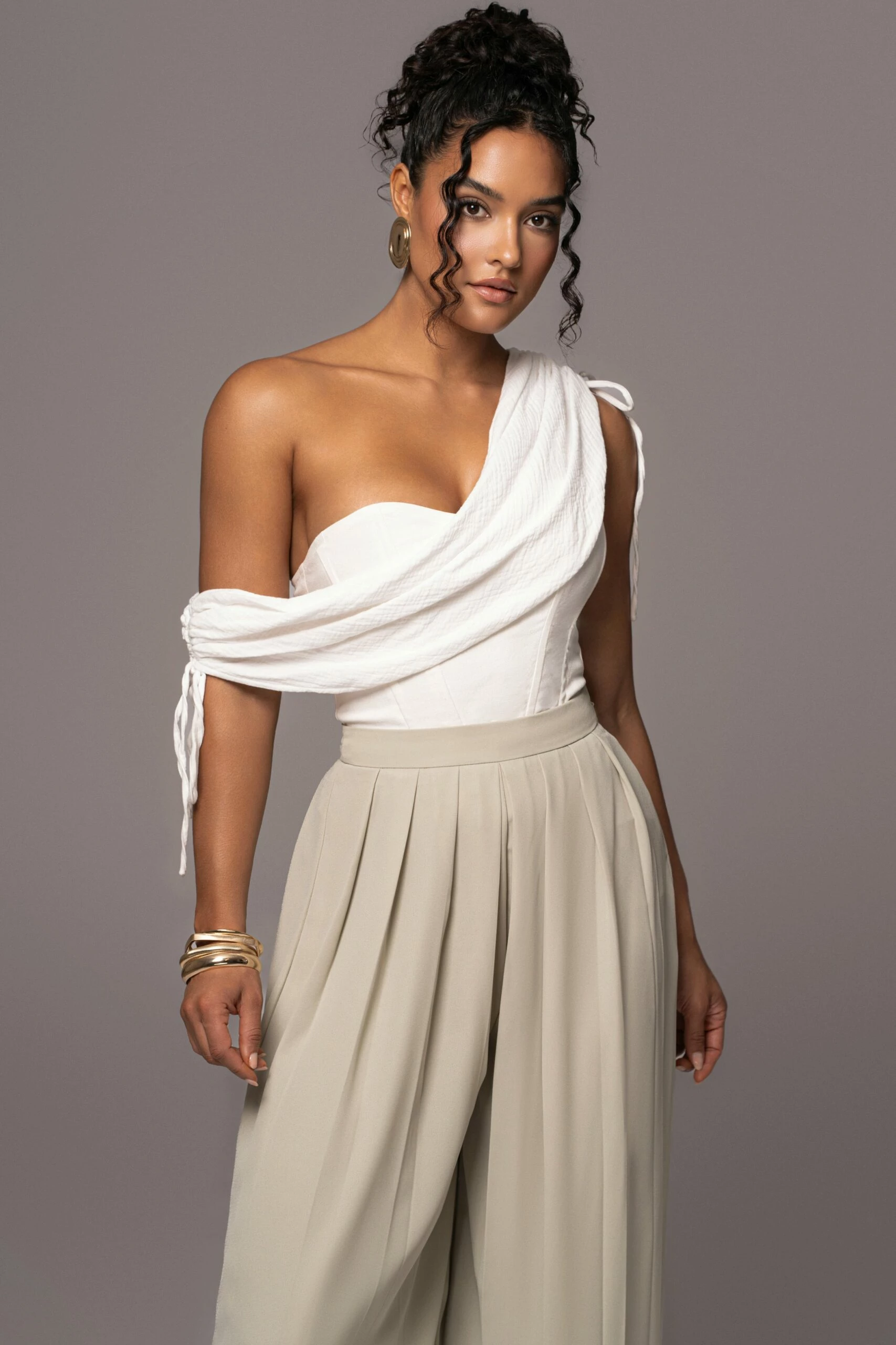 Ivory New Obsession Draped Top 9 Ivory New Obsession Draped Top - Image 7