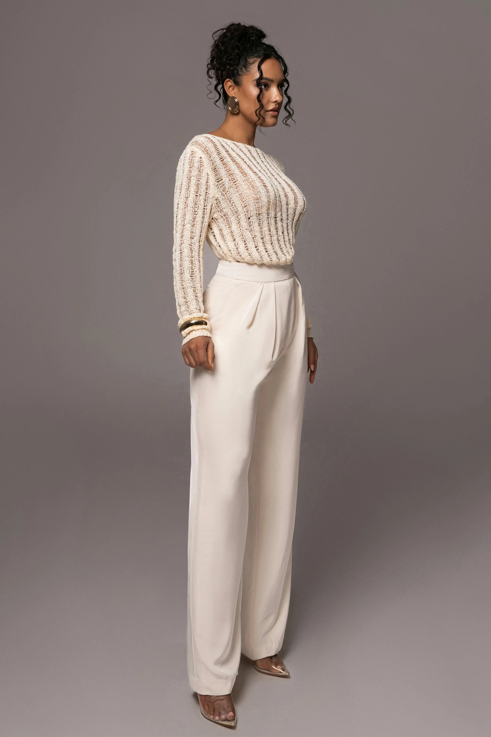 Cream Natalya Rib Knit Top 10 Cream Natalya Rib Knit Top - Image 8