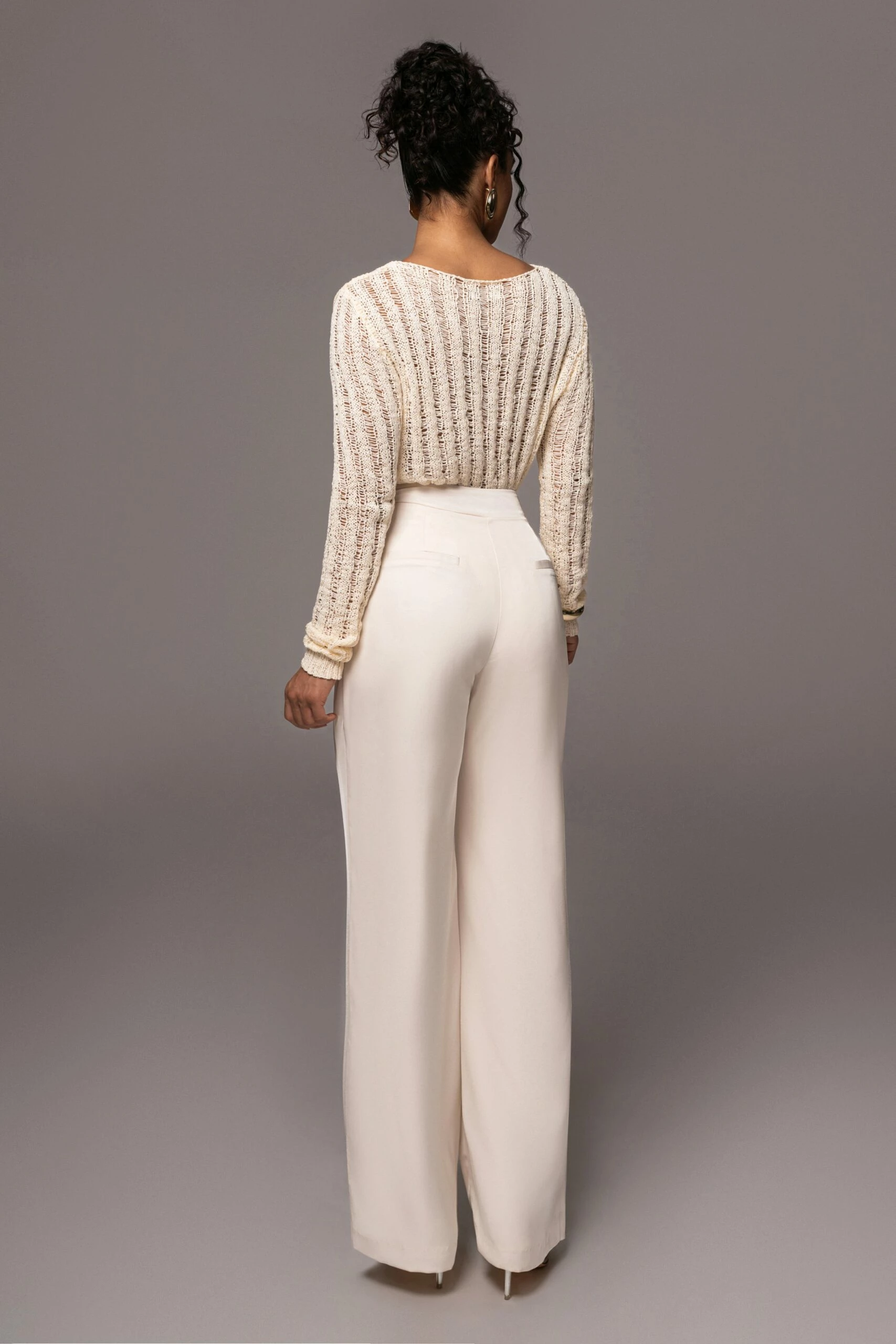 Cream Natalya Rib Knit Top 15 Cream Natalya Rib Knit Top - Image 13