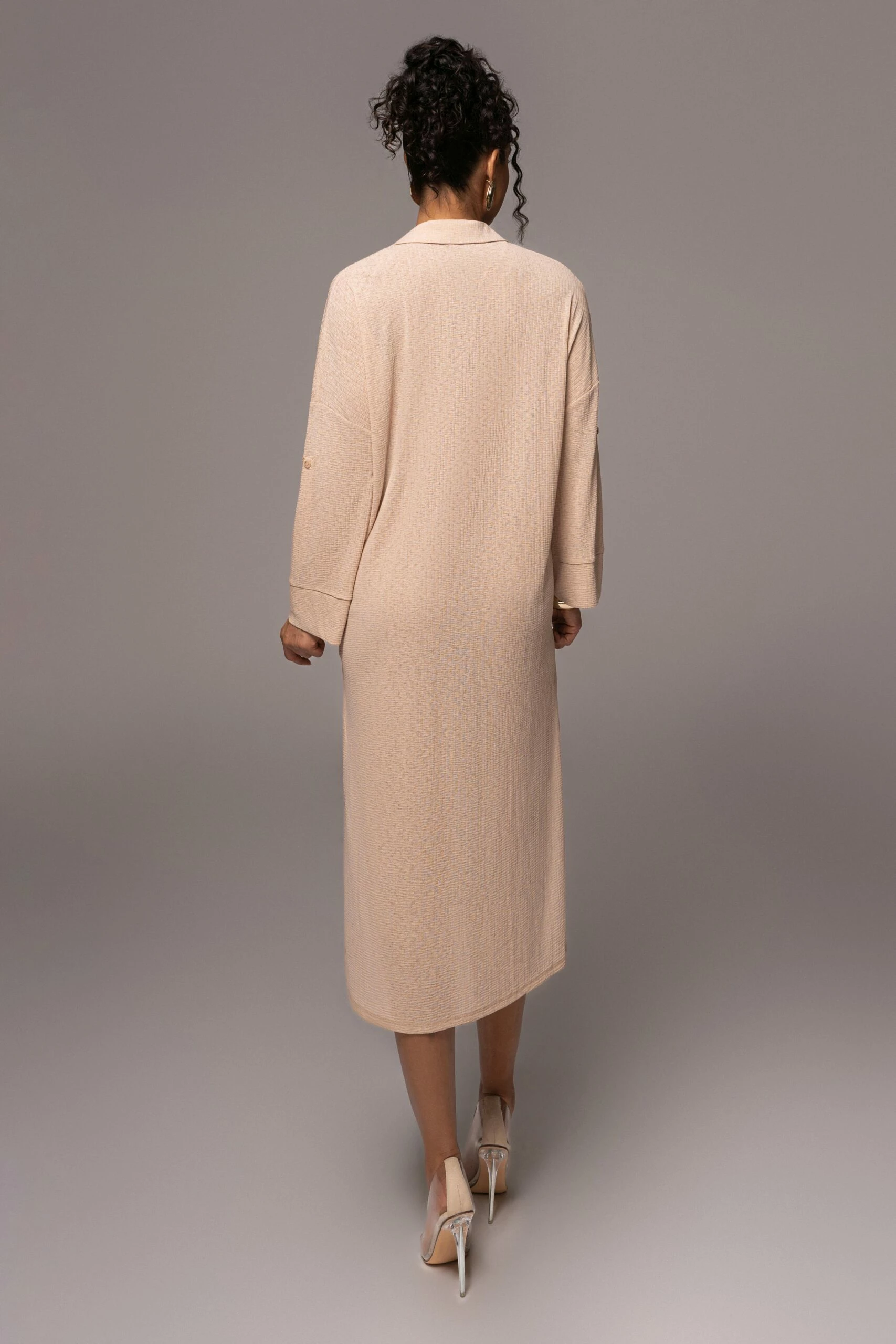 Tan Sunlight Crinkled Mesh Skirt Set 20 Tan Sunlight Crinkled Mesh Skirt Set - Image 19