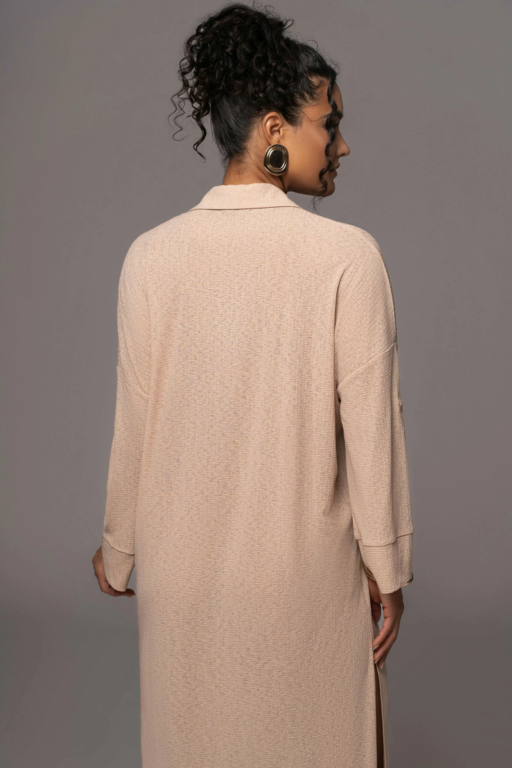 Tan Sunlight Crinkled Mesh Skirt Set 18 Tan Sunlight Crinkled Mesh Skirt Set - Image 17