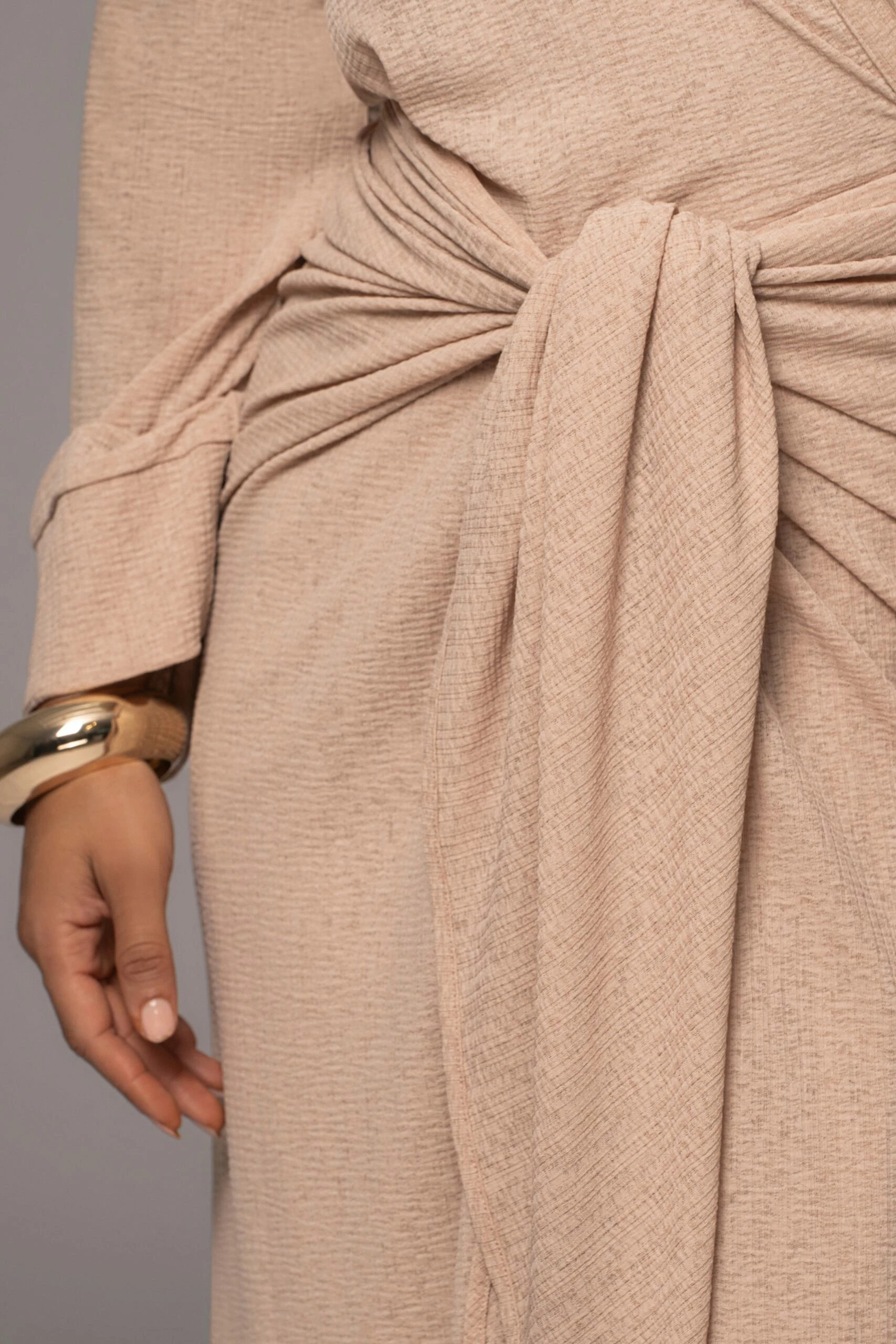 Tan Sunlight Crinkled Mesh Skirt Set 19 Tan Sunlight Crinkled Mesh Skirt Set - Image 18