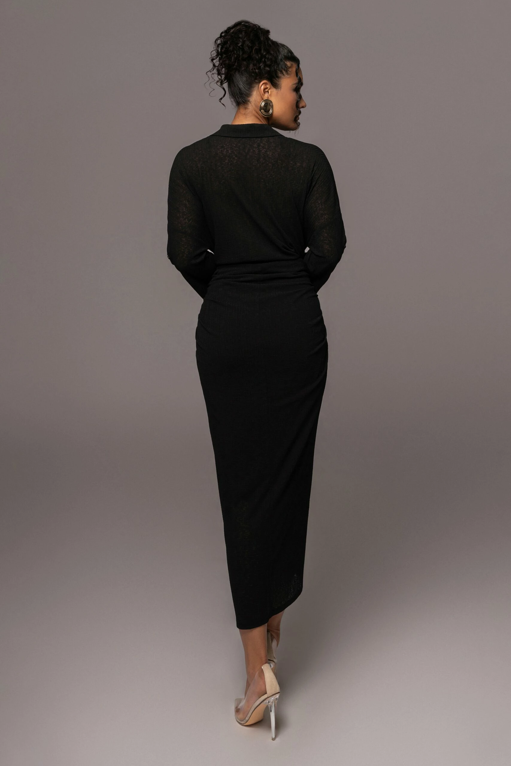 Black Sunlight Crinkled Mesh Skirt Set 11 Black Sunlight Crinkled Mesh Skirt Set - Image 9