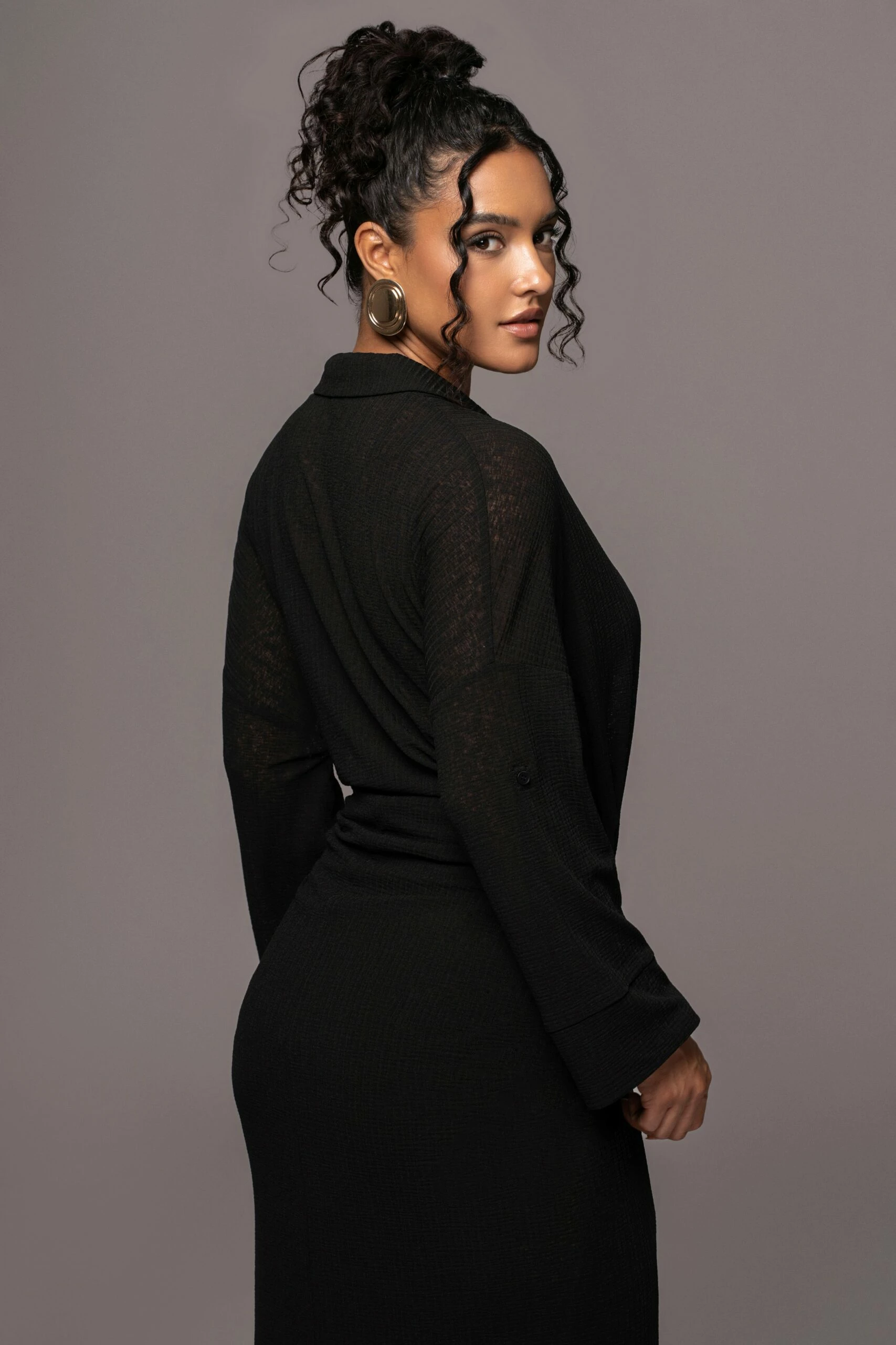 Black Sunlight Crinkled Mesh Skirt Set 9 Black Sunlight Crinkled Mesh Skirt Set - Image 7