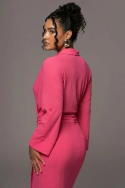 Fuchsia Sunlight Crinkled Mesh Skirt Set 23 Fuchsia Sunlight Crinkled Mesh Skirt Set -Jluxlabel Shop PRODUCT JUL132023 CHIFFON 265