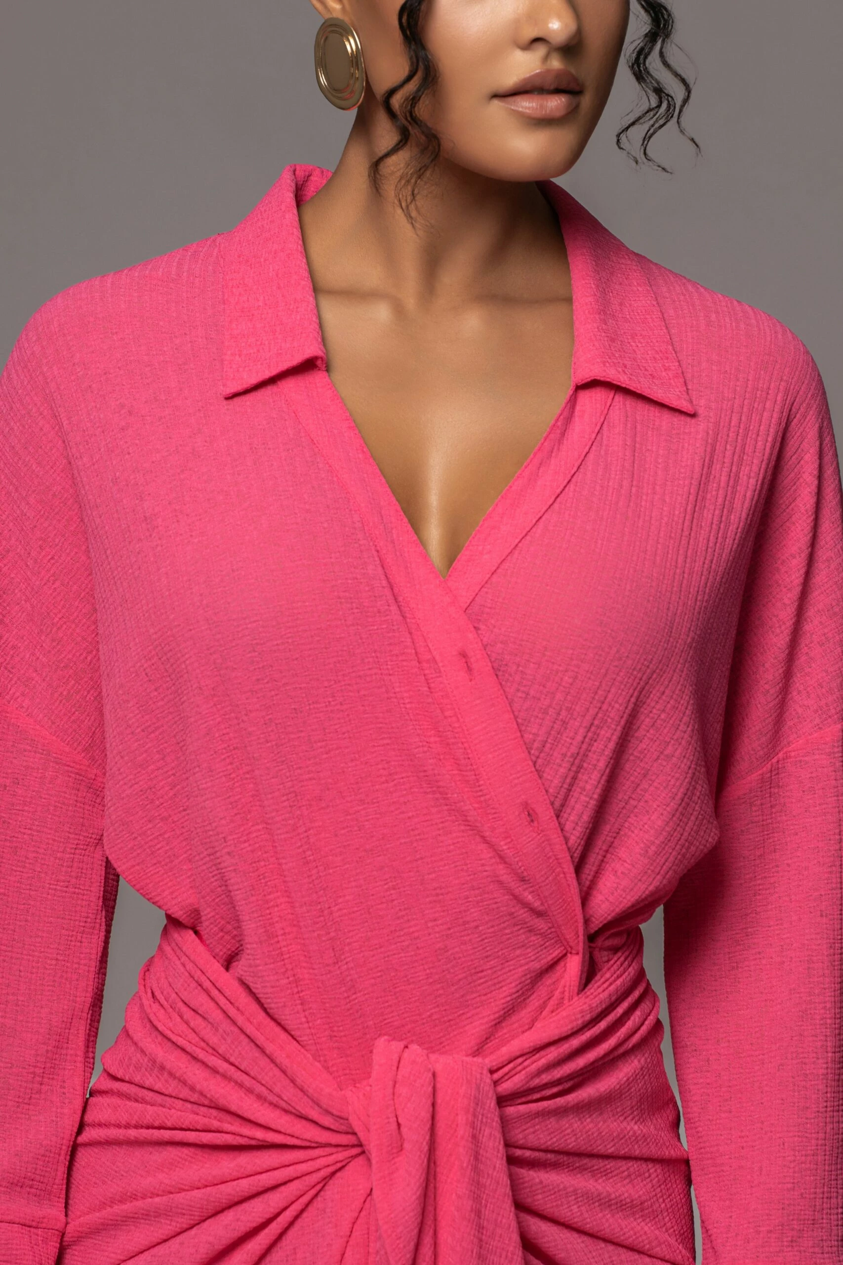 Fuchsia Sunlight Crinkled Mesh Skirt Set 6 Fuchsia Sunlight Crinkled Mesh Skirt Set - Image 4