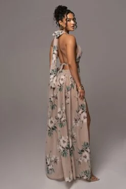 Purple Floral Nicoletta Chiffon Maxi Dress -Jluxlabel Shop PRODUCT JUL132023 CHIFFON 88