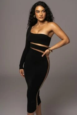 Noir Chase The Night One Shoulder Dress -Jluxlabel Shop PRODUCT JUL192023 AUGDROP1 11