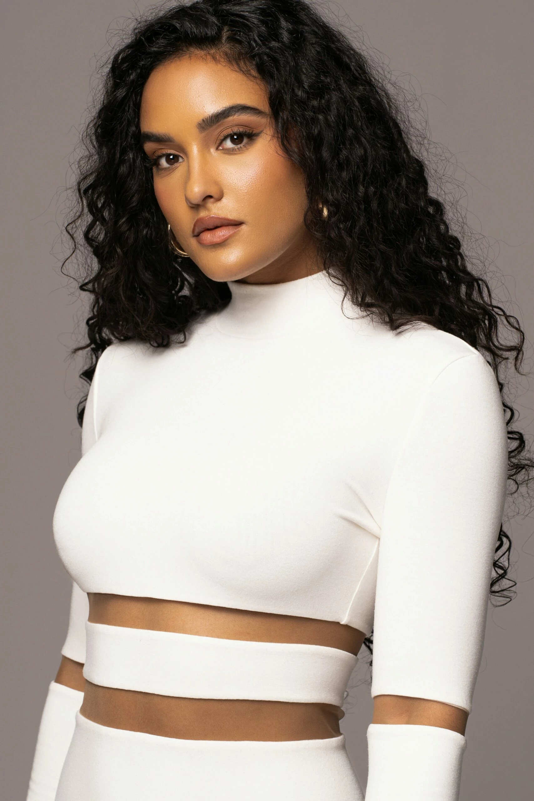 Ivory The One Mock Neck Midi Dress 8 Ivory The One Mock Neck Midi Dress - Image 6