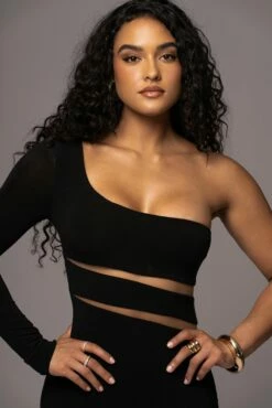 Noir Chase The Night One Shoulder Dress -Jluxlabel Shop PRODUCT JUL192023 AUGDROP1 13