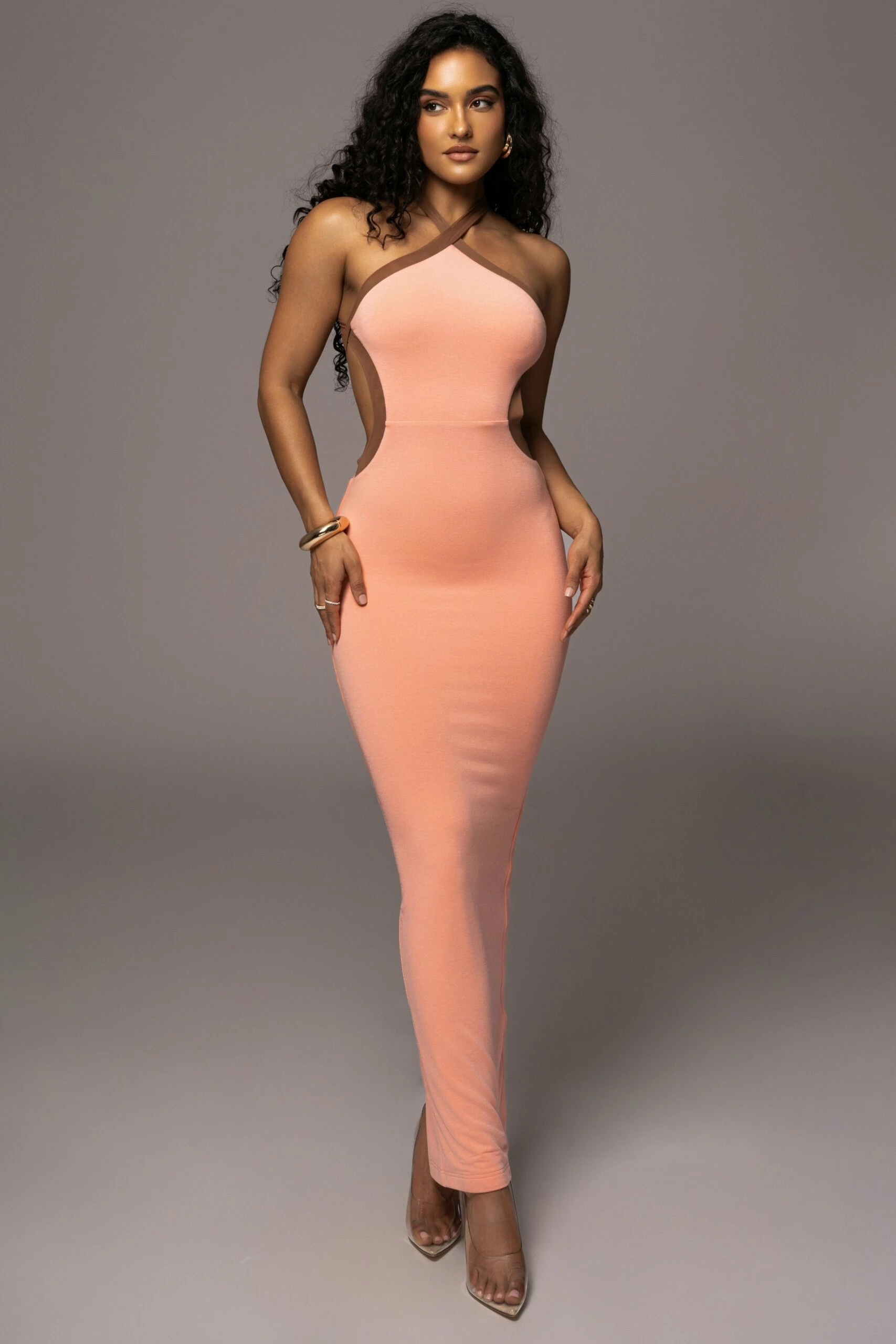 Peach Nights In Milan Maxi Dress 6 Peach Nights In Milan Maxi Dress - Image 4