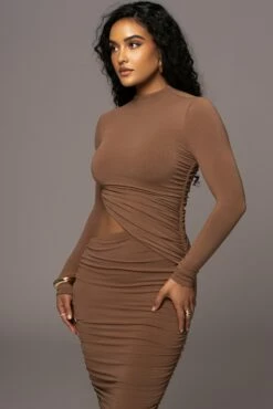 Pecan Clear Skies Mock Neck Dress 19 Pecan Clear Skies Mock Neck Dress -Jluxlabel Shop PRODUCT JUL192023 AUGDROP1 161
