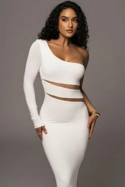 Ivory Chase The Night One Shoulder Dress -Jluxlabel Shop PRODUCT JUL192023 AUGDROP1 26